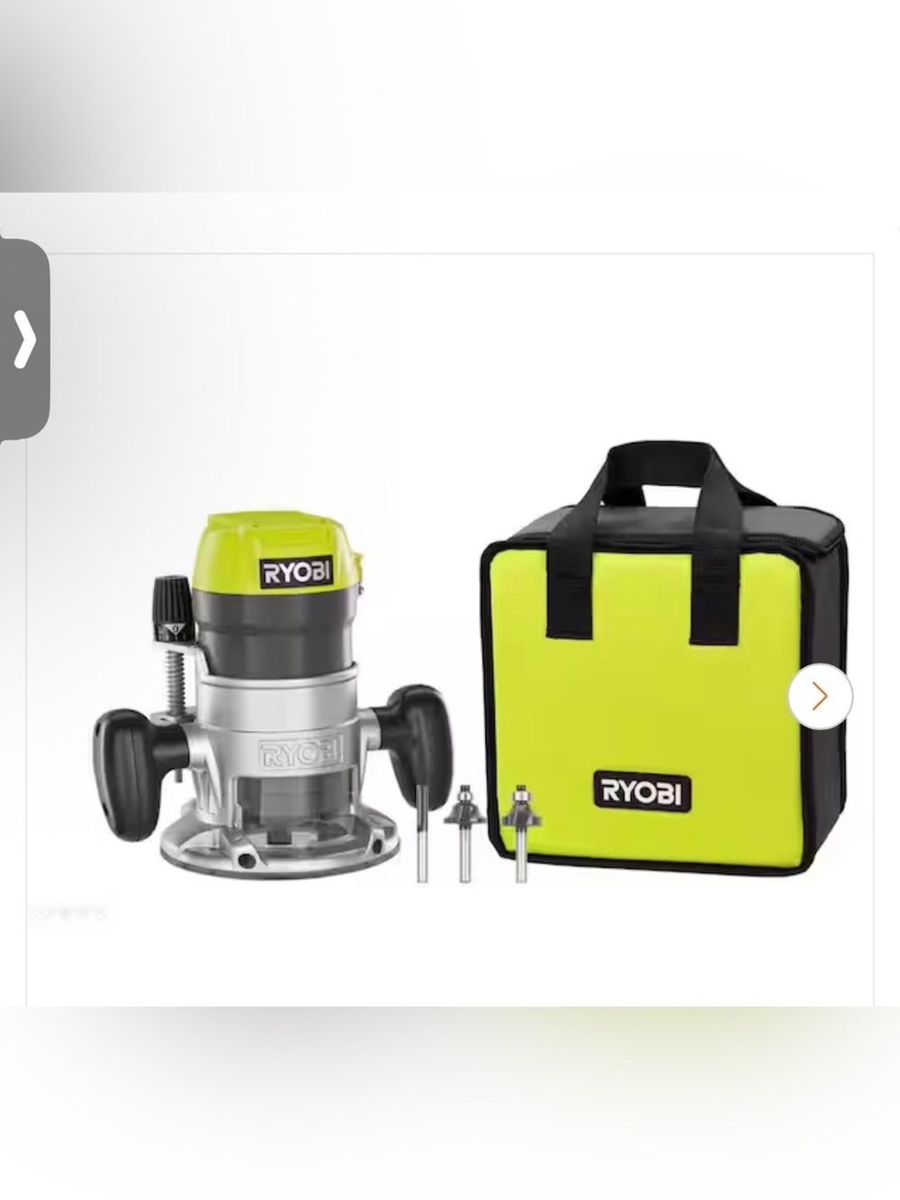 Ryobi 8.5 Amp 1-1/2 Peak HP Fixed Base Router Kit – NEW Sealed Box